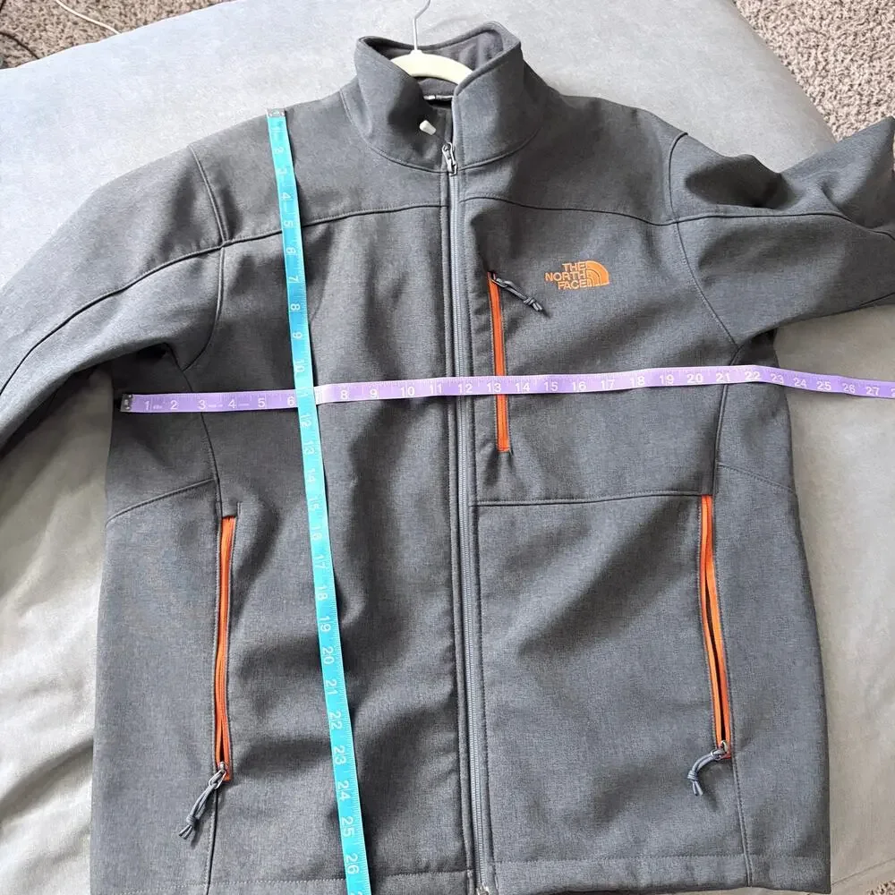 The North Face Apex Bionic Softshell Jacket Men’s Large Gray Orange Zip gorpcore